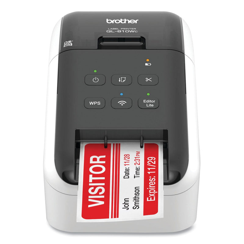 Brother QL-810WC Ultra Fast Label Printer, 110 Labels/min Print Speed, 5 x 5.7 x 9.2 (BRTQL810WC)