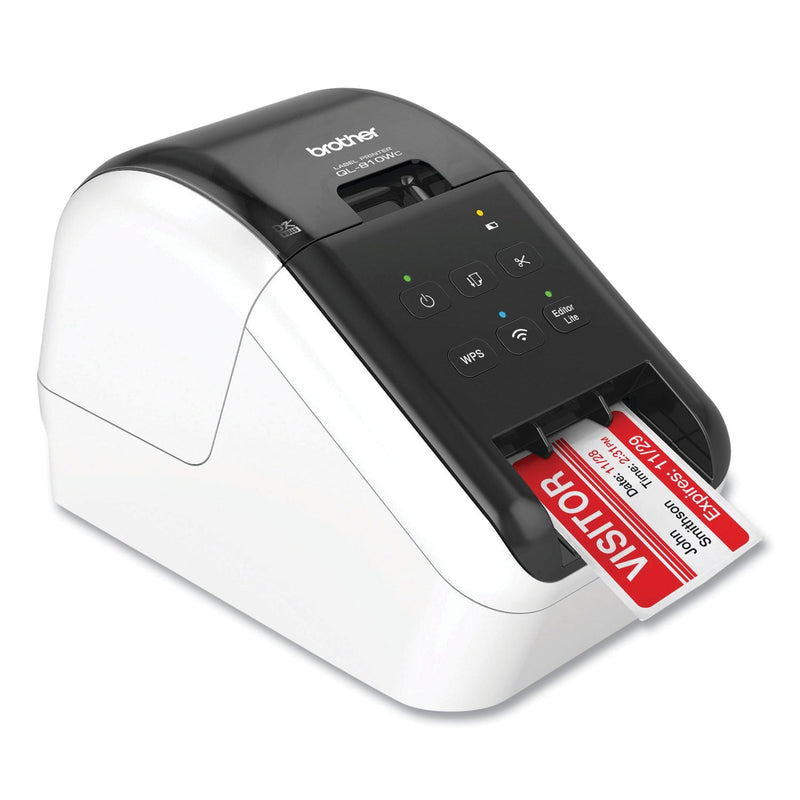 Brother QL-810WC Ultra Fast Label Printer, 110 Labels/min Print Speed, 5 x 5.7 x 9.2 (BRTQL810WC)