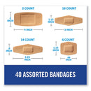 3M Nexcare™ DUO Bandages, Plastic, Assorted Sizes, 40/Pack (MMMDSA40)