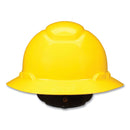3M™ SecureFit Full Brim Hard Hat with Uvicator, Four-Point Ratchet Suspension, Yellow (MMMH802SFRUV)