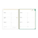 Blue Sky® Day Designer Academic Year Weekly/Monthly Frosted Planner, Palms Artwork, 11 x 8.5, 12-Month (July to June): 2024 to 2025 (BLS137891)