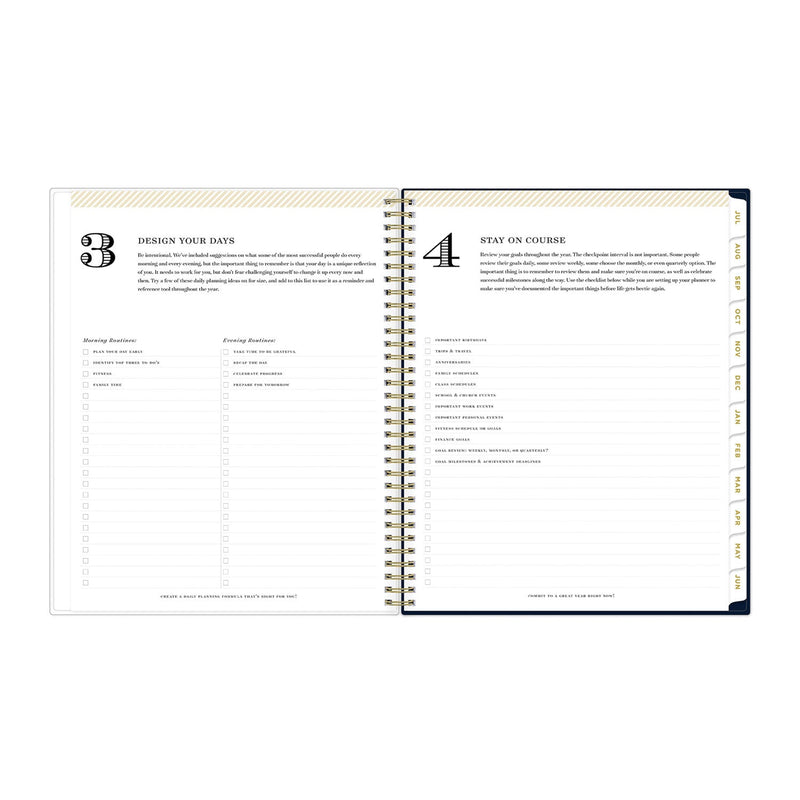 Blue Sky® Day Designer Peyton Create-Your-Own Cover Weekly/Monthly Planner, Floral, 11 x 8.5, Navy, 12-Month (July to June): 2024-2025 (BLS107924)