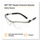 3M™ BX Molded-In Diopter Safety Glasses, +2.5 Diopter Strength, Black/Silver Plastic Frame, Clear Polycarbonate Lens (MMM1137600000)