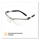 3M™ BX Molded-In Diopter Safety Glasses, +2.5 Diopter Strength, Black/Silver Plastic Frame, Clear Polycarbonate Lens (MMM1137600000)