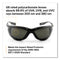 3M™ Virtua CCS Protective Eyewear with Foam Gasket, Black/Gray Plastic Frame, Gray Polycarbonate Lens (MMM1187300000)