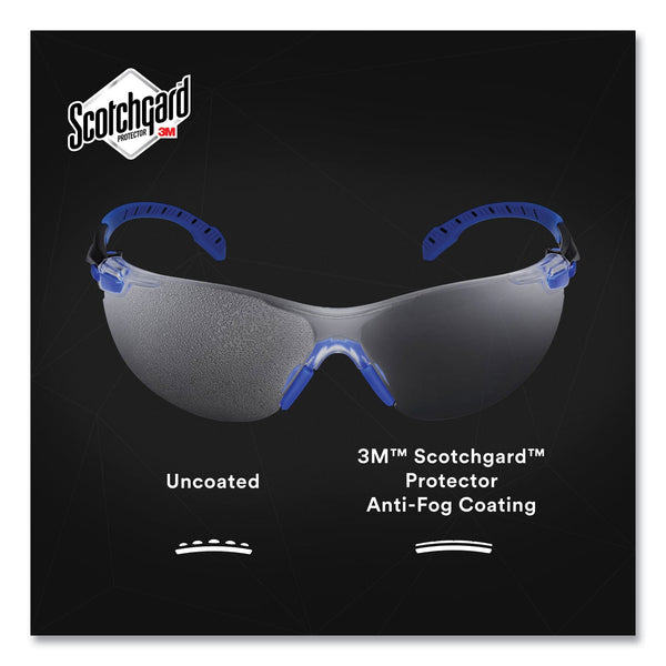 3M™ Solus 1000 Series Safety Glasses, Blue Plastic Frame, Clear Polycarbonate Lens (MMMS1101SGAF)