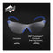 3M™ Solus 1000 Series Safety Glasses, Blue Plastic Frame, Clear Polycarbonate Lens (MMMS1101SGAF)