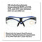 3M™ SecureFit Protective Eyewear, 200 Series, Blue/Gray Plastic Frame, Clear Polycarbonate Lens (MMMSF204SGAFBLU)