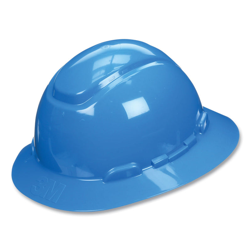 3M™ SecureFit H-Series Hard Hats, H-800 Hat with UV Indicator, 4-Point Pressure Diffusion Ratchet Suspension, Blue (MMMH803SFRUV)