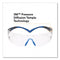 3M™ SecureFit Protective Eyewear, 400 Series, Black/Blue Plastic Frame, Clear Polycarbonate Lens (MMMSF401SGAFBLU)