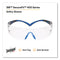 3M™ SecureFit Protective Eyewear, 400 Series, Black/Blue Plastic Frame, Clear Polycarbonate Lens (MMMSF401SGAFBLU)