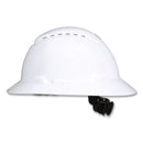 3M™ SecureFit H-Series Hard Hats, H-800 Vented Hat with UV Indicator, 4-Point Pressure Diffusion Ratchet Suspension, White (MMMH801SFVUV)
