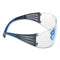 3M™ SecureFit Protective Eyewear, 400 Series, Black/Blue Plastic Frame, Clear Polycarbonate Lens (MMMSF401SGAFBLU)