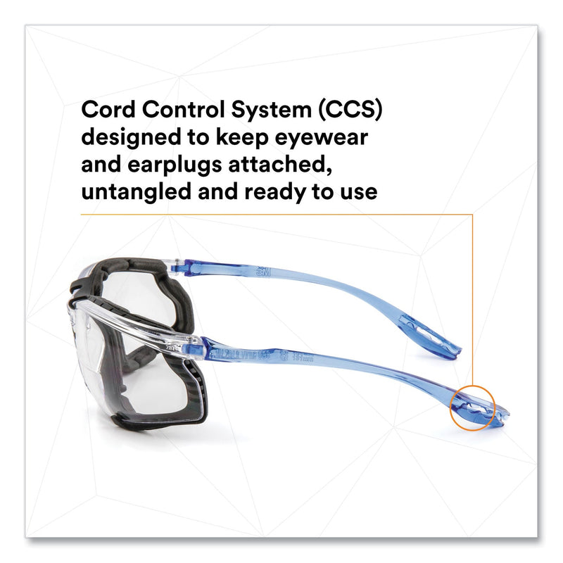 3M™ CCS Protective Eyewear with Foam Gasket, +1.5 Diopter Strength, Blue Plastic Frame, Clear Polycarbonate Lens (MMMVC215AF)