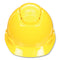 3M™ SecureFit H-Series Hard Hats, H-700 Vented Cap with UV Indicator, 4-Point Pressure Diffusion Ratchet Suspension, Yellow (MMMH702SFVUV)