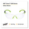 3M™ Solus 1000-Series Safety Glasses, Black/Green Plastic Frame, Clear Polycarbonate Lens (MMMS1201SGAF)