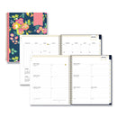 Blue Sky® Day Designer Peyton Create-Your-Own Cover Weekly/Monthly Planner, Floral Artwork, 11 x 8.5, Navy, 12-Month (Jan to Dec): 2025 (BLS103617)