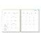 Blue Sky® Day Designer Secret Garden Mint Frosted Weekly/Monthly Planner, Floral Artwork, 11 x 8.5, 12-Month (Jan to Dec): 2025 (BLS140101)