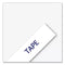 Brother TZ Industrial Series Fabric Iron-On Tape, 0.47" x 9.8 ft, Navy on White (TZEFA3)