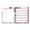 Blue Sky® Analeis Monthly Planner, Floral Artwork, 10 x 8, White/Black/Coral Cover, 12-Month (Jan to Dec): 2025 (BLS100004)
