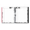 Blue Sky® Analeis Monthly Planner, Floral Artwork, 10 x 8, White/Black/Coral Cover, 12-Month (Jan to Dec): 2025 (BLS100004)