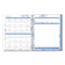 Blue Sky® Lindley Weekly/Monthly Planner, Floral Artwork, 11 x 8.5, White/Blue/Green Cover, 12-Month (Jan to Dec): 2025 (BLS100654)