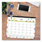 Blue Sky® Teacher Dots Academic Desk Pad, 22 x 17, Black Binding, Clear Corners, 12-Month (July to June): 2024 to 2025 (BLS105496)