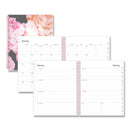 Blue Sky® Joselyn Weekly/Monthly Planner, Floral Artwork, 11 x 8.5, Pink/Peach/Black Cover, 12-Month (Jan to Dec): 2025 (BLS110394)