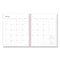 Blue Sky® Joselyn Weekly/Monthly Planner, Floral Artwork, 11 x 8.5, Pink/Peach/Black Cover, 12-Month (Jan to Dec): 2025 (BLS110394)