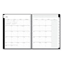 Blue Sky® Teacher's Solid Black Weekly/Monthly Lesson Planner, 2024 to 2025, Nine Classes, Black Cover, (144) 11 x 8.5 Pages (BLS134433)