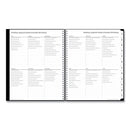 Blue Sky® Teacher's Solid Black Weekly/Monthly Lesson Planner, 2024 to 2025, Nine Classes, Black Cover, (144) 11 x 8.5 Pages (BLS134433)