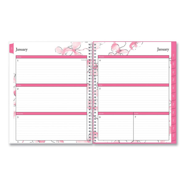 Blue Sky® Breast Cancer Awareness Create-Your-Own Cover Weekly/Monthly Planner, Orchids Artwork, 11 x 8.5, 12-Month (Jan to Dec): 2025 (BLS137268)