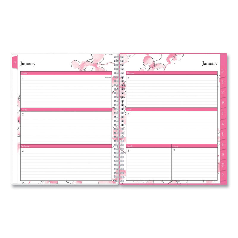 Blue Sky® Breast Cancer Awareness Create-Your-Own Cover Weekly/Monthly Planner, Orchids Artwork, 11 x 8.5, 12-Month (Jan to Dec): 2025 (BLS137268)