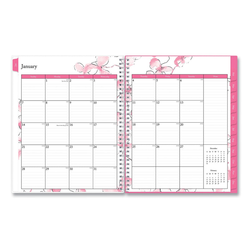 Blue Sky® Breast Cancer Awareness Create-Your-Own Cover Weekly/Monthly Planner, Orchids Artwork, 11 x 8.5, 12-Month (Jan to Dec): 2025 (BLS137268)