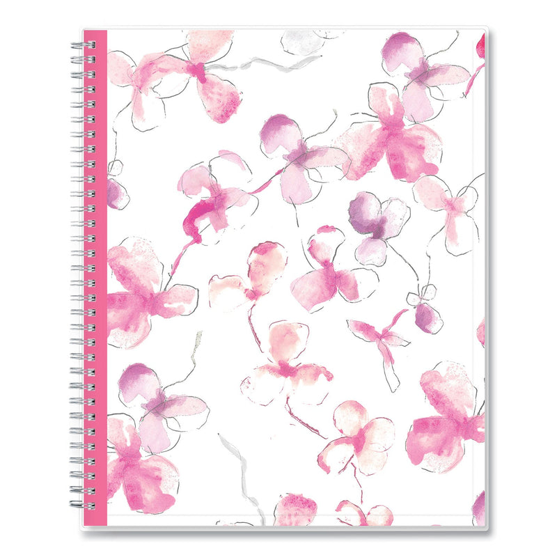 Blue Sky® Breast Cancer Awareness Create-Your-Own Cover Weekly/Monthly Planner, Orchids Artwork, 11 x 8.5, 12-Month (Jan to Dec): 2025 (BLS137268)