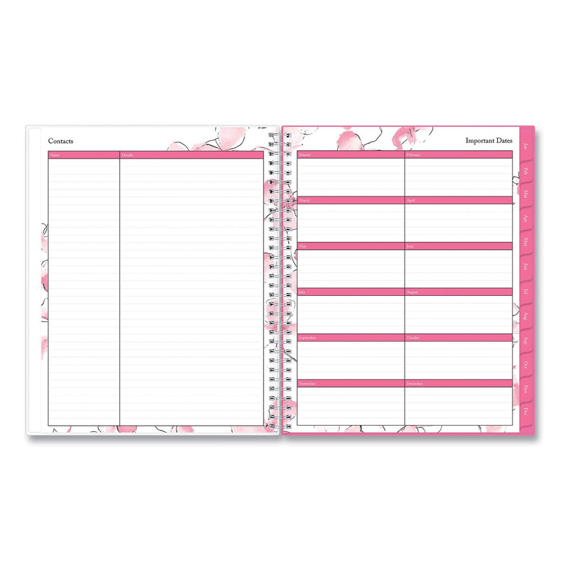 Blue Sky® Breast Cancer Awareness Create-Your-Own Cover Weekly/Monthly Planner, Orchids Artwork, 11 x 8.5, 12-Month (Jan to Dec): 2025 (BLS137268)