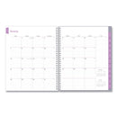 Blue Sky® Laila Create-Your-Own Cover Weekly/Monthly Planner, Wildflower Artwork, 11 x 8.5, Purple/Blue/Pink, 12-Month (Jan-Dec): 2025 (BLS137273)
