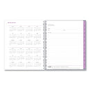 Blue Sky® Laila Create-Your-Own Cover Weekly/Monthly Planner, Wildflower Artwork, 11 x 8.5, Purple/Blue/Pink, 12-Month (Jan-Dec): 2025 (BLS137273)