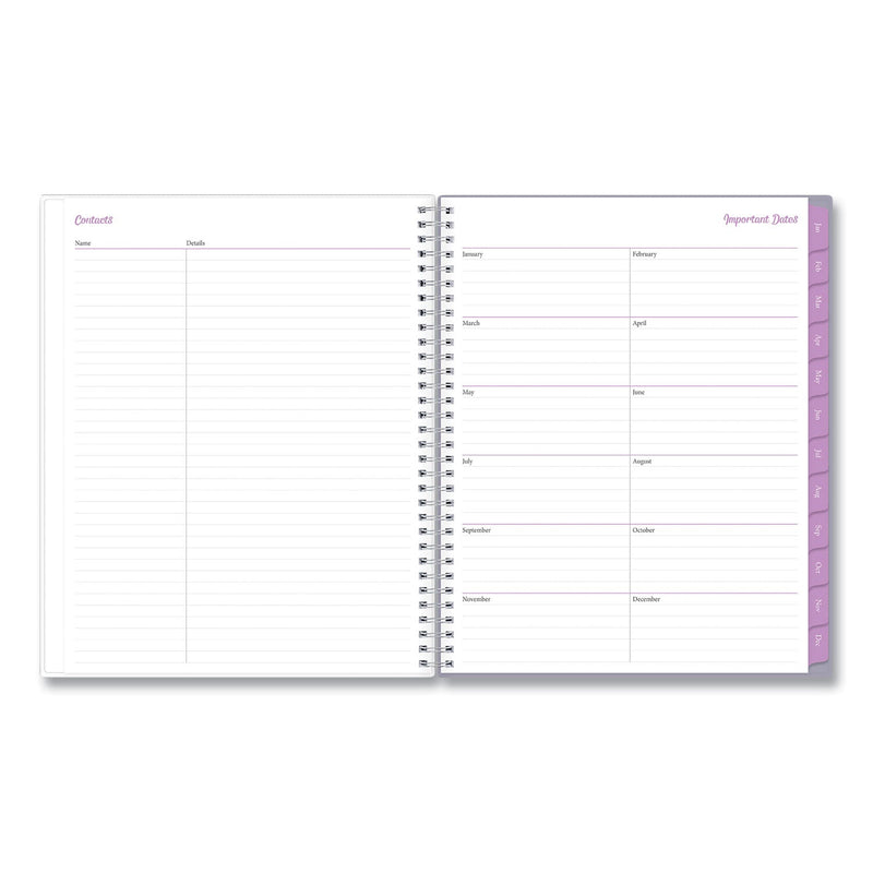 Blue Sky® Laila Create-Your-Own Cover Weekly/Monthly Planner, Wildflower Artwork, 11 x 8.5, Purple/Blue/Pink, 12-Month (Jan-Dec): 2025 (BLS137273)