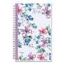 Blue Sky® Laila Create-Your-Own Cover Weekly/Monthly Planner, Wildflower Artwork, 8 x 5, Purple/Blue/Pink, 12-Month (Jan to Dec): 2025 (BLS137276)