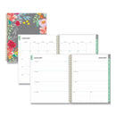 Blue Sky® Sophie Frosted Weekly/Monthly Planner, Floral Artwork, 11 x 8.5, Multicolor Cover, 12-Month (Jan to Dec): 2025 (BLS140087)