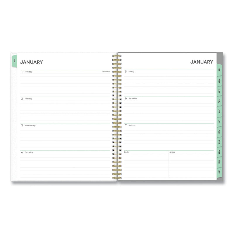 Blue Sky® Sophie Frosted Weekly/Monthly Planner, Floral Artwork, 11 x 8.5, Multicolor Cover, 12-Month (Jan to Dec): 2025 (BLS140087)