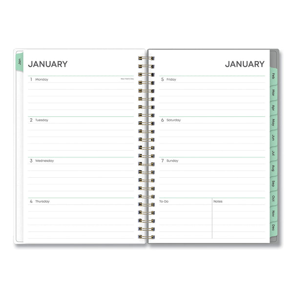 Blue Sky® Sophie Frosted Weekly/Monthly Planner, Floral Artwork, 8 x 5, Multicolor Cover, 12-Month (Jan to Dec): 2025 (BLS140088)