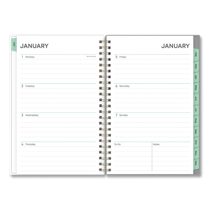 Blue Sky® Sophie Frosted Weekly/Monthly Planner, Floral Artwork, 8 x 5, Multicolor Cover, 12-Month (Jan to Dec): 2025 (BLS140088)