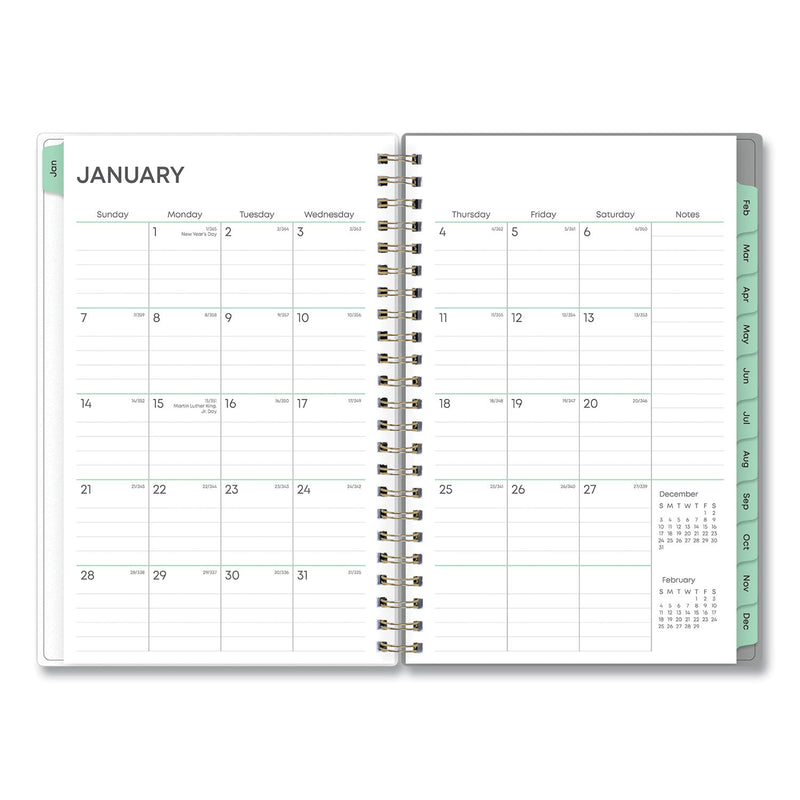 Blue Sky® Sophie Frosted Weekly/Monthly Planner, Floral Artwork, 8 x 5, Multicolor Cover, 12-Month (Jan to Dec): 2025 (BLS140088)