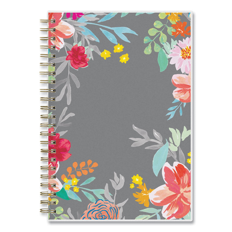 Blue Sky® Sophie Frosted Weekly/Monthly Planner, Floral Artwork, 8 x 5, Multicolor Cover, 12-Month (Jan to Dec): 2025 (BLS140088)