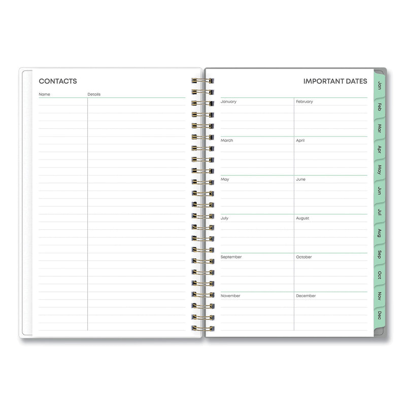 Blue Sky® Sophie Frosted Weekly/Monthly Planner, Floral Artwork, 8 x 5, Multicolor Cover, 12-Month (Jan to Dec): 2025 (BLS140088)