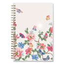 Blue Sky® Fly By Frosted Weekly/Monthly Planner, Butterflies Artwork, 8 x 5, Blush/Pink Cover, 12-Month (Jan to Dec): 2025 (BLS140196)