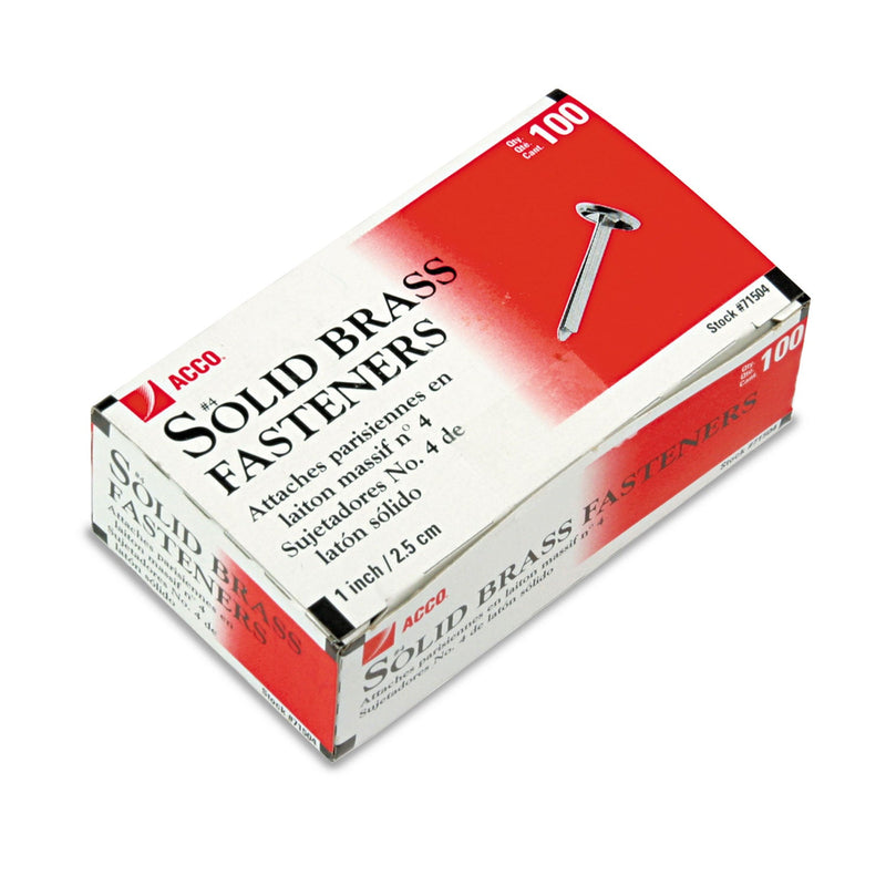 ACCO Brass Prong Paper Fasteners,