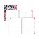 Blue Sky® Roosevelt Pink Academic Weekly/Monthly Planner, Floral Artwork, 11" x 8.5", Pink/Gray Cover, 12-Month (July-June): 2024-2025 (BLS128691)